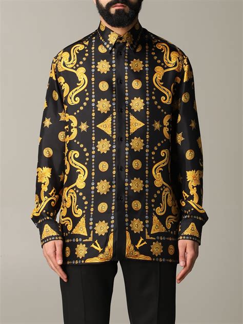 chemise en soie homme versace